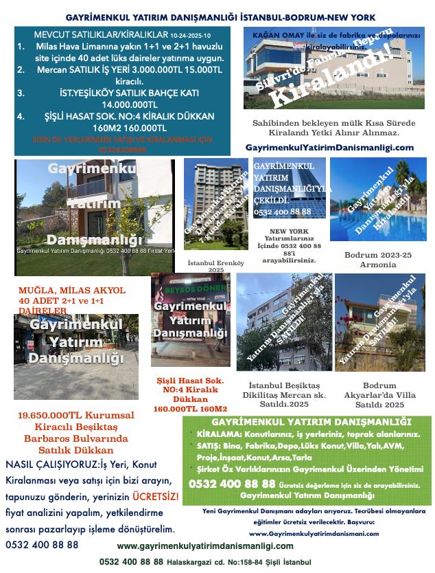 7 24 mesajla ulaşabilirsiniz. 0532 400 8888